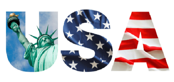 USA text Illustration